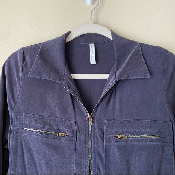 Rachel Pally | Shelby Jumpsuit Coveralls Utility Minimalist Indigo Blue XS - Picture 4 of 10